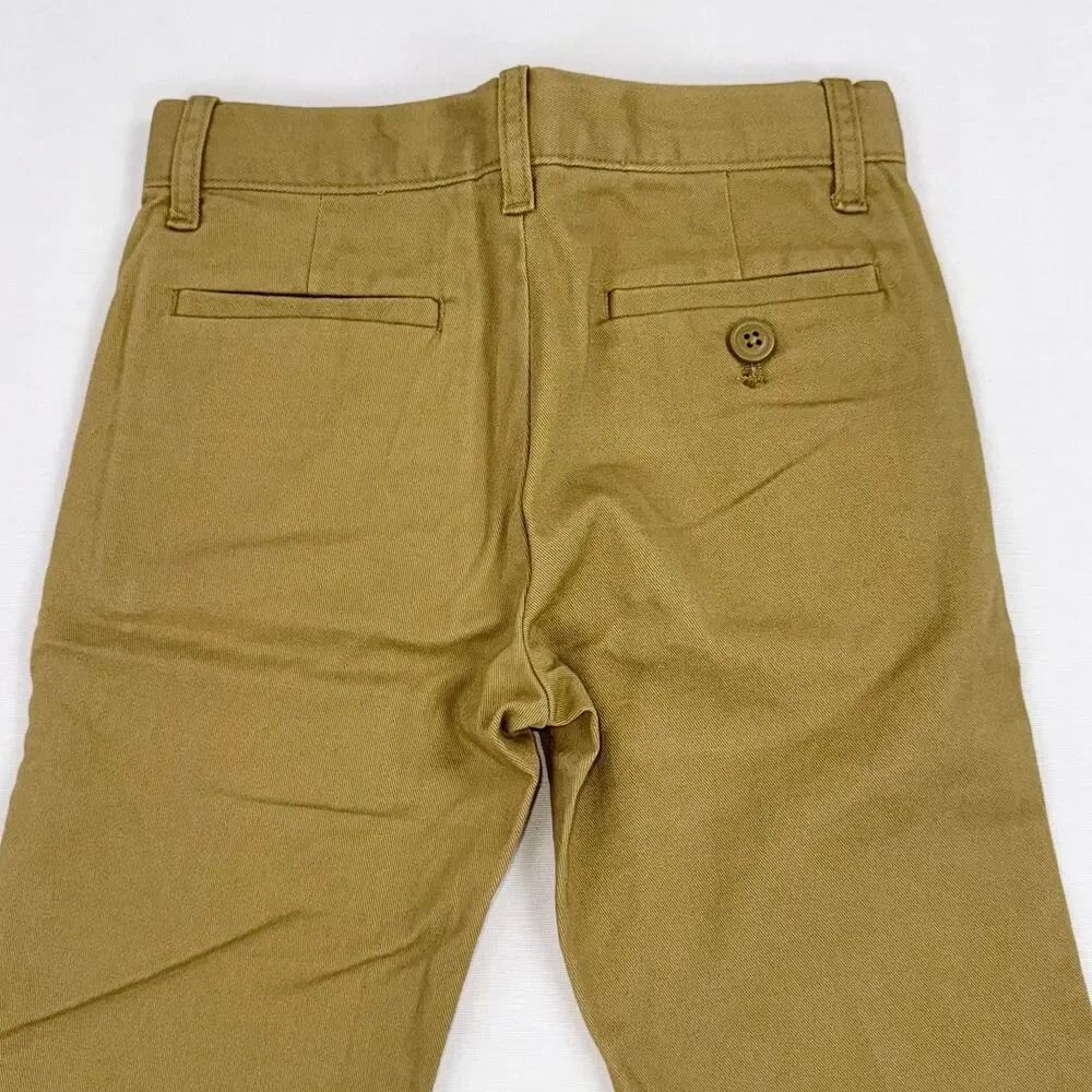 J Crew Crewcuts Boys 770 Straight Fit Stretch Chino Pant Size 5 Caramel